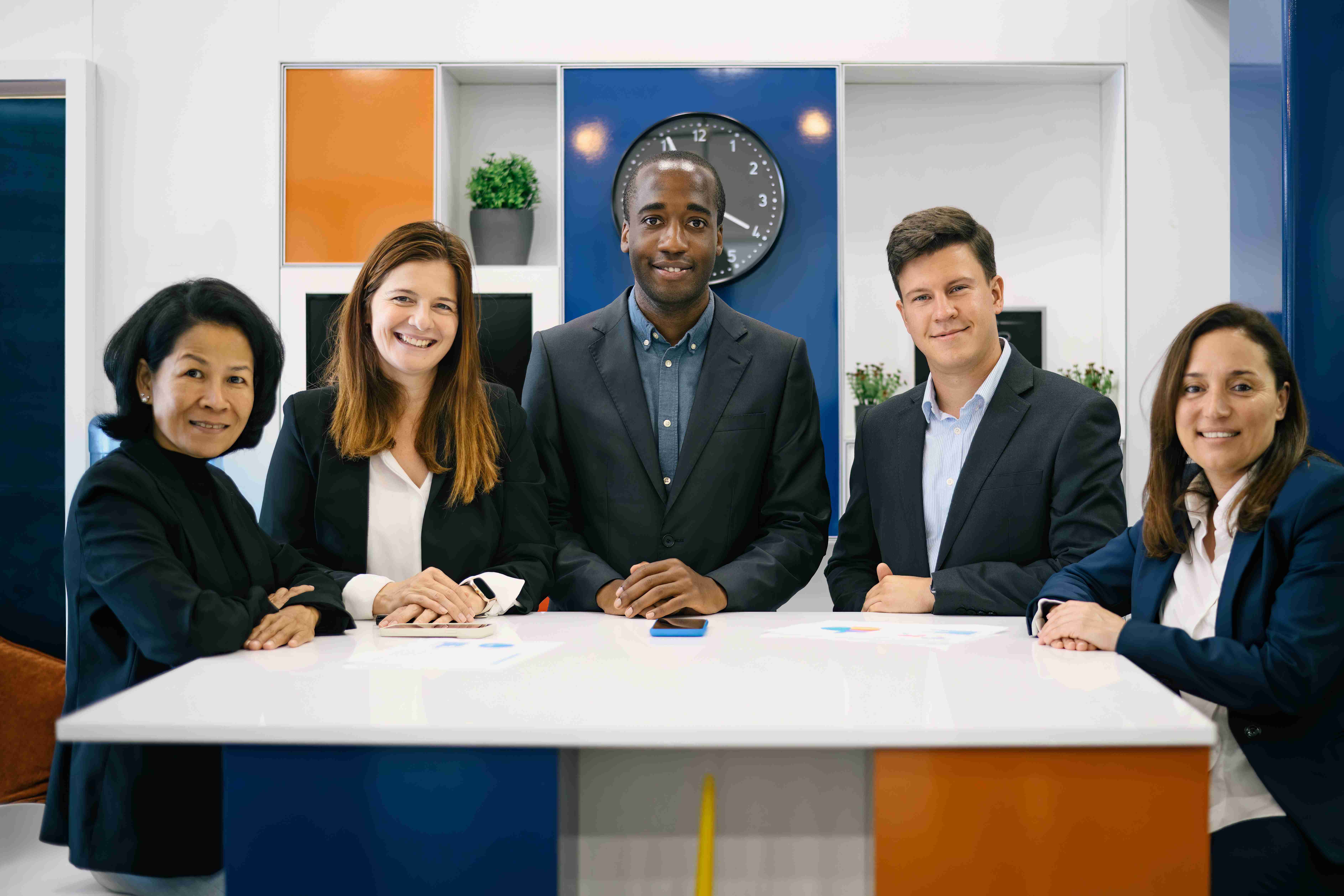 Diverse team at work